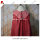 red stripe chiffon fabric little girl dress